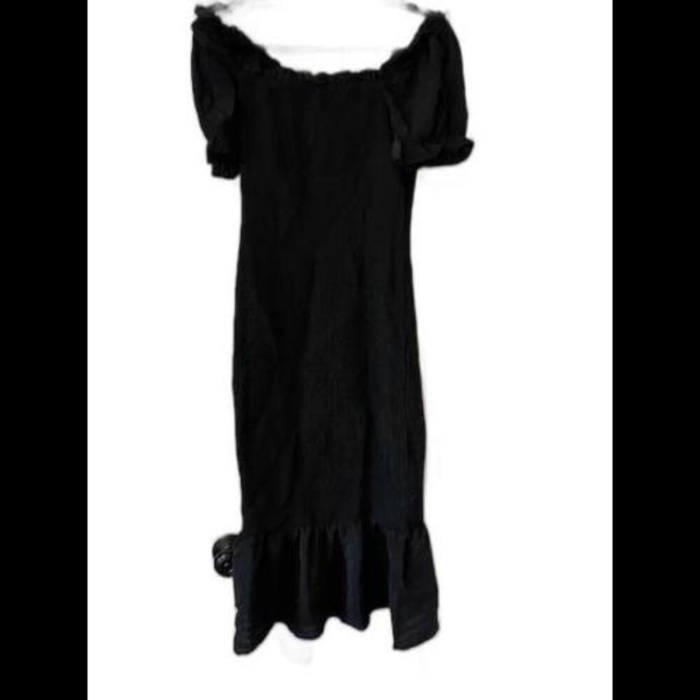 NWT Midi Mermaid Flounce Hem Dress, Size Medium - Picture 2 of 6